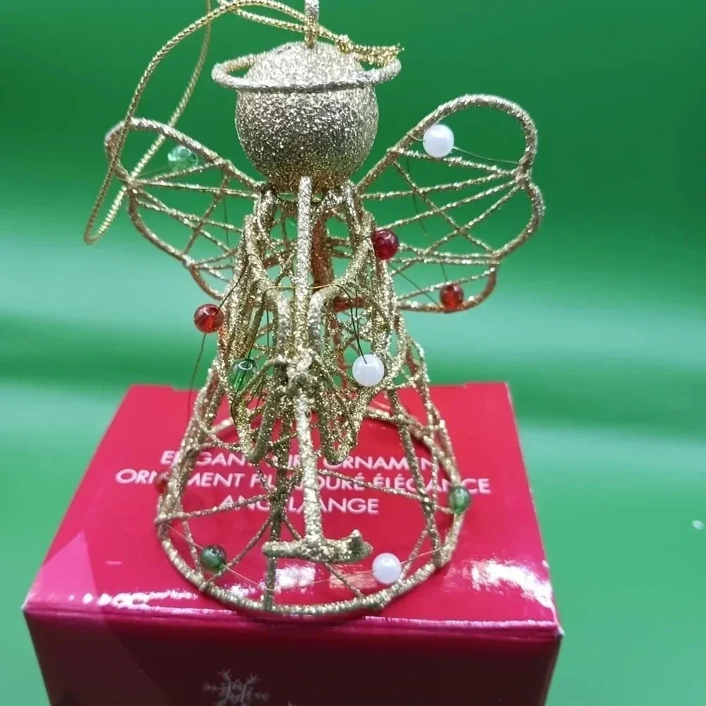 Avon wire christmas ornament angel